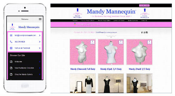 NEW Mandy Mannequin Web Site
